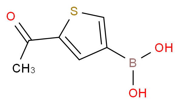 1-[4-(DIHYDROXYBORANYL)THIOPHEN-2-YL]ETHAN-1-ONE_分子结构_CAS_942190-74-1)