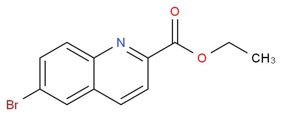 ETHYL 6-BROMOQUINOLINE-2-CARBOXYLATE_分子结构_CAS_1020572-61-5)