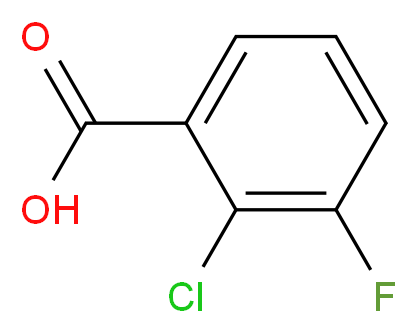 2-Chloro-3-fluorobenzoic acid_分子结构_CAS_102940-86-3)