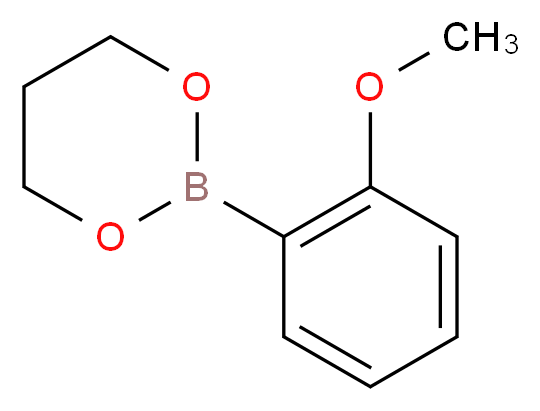 2-(2-Methoxyphenyl)-1,3,2-dioxaborinane_分子结构_CAS_141522-26-1)