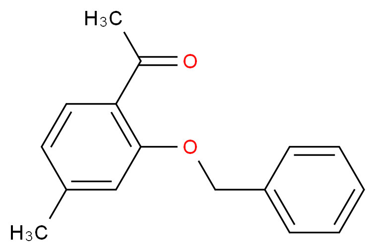 1-[2-(benzyloxy)-4-methylphenyl]ethan-1-one_分子结构_CAS_58110-89-7