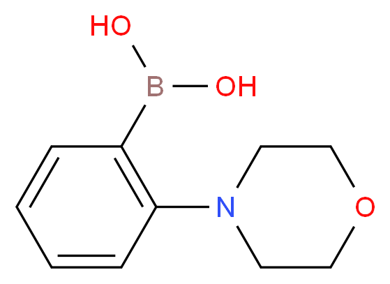 2-(MORPHOLINO)PHENYLBORONIC ACID_分子结构_CAS_933052-52-9)