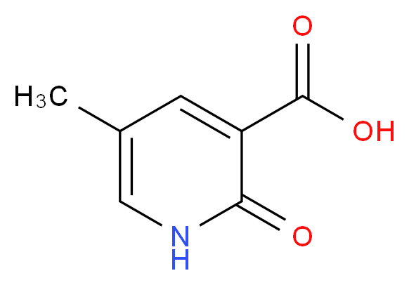 5-methyl-2-oxo-1,2-dihydropyridine-3-carboxylic acid_分子结构_CAS_38076-77-6