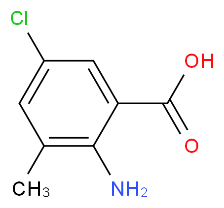 2-Amino-5-chloro-3-methylbenzoic acid_分子结构_CAS_20776-67-4)