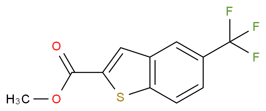 Methyl 5-(trifluoromethyl)-1-benzothiophene-2-carboxylate_分子结构_CAS_146137-92-0)