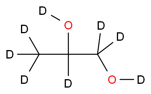 (<sup>2</sup>H<sub>6</sub>)propane-1,2-di(<sup>2</sup>H)ol_分子结构_CAS_80156-55-4