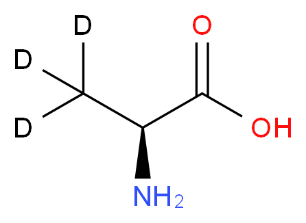 (2S)-2-amino(3,3,3-<sup>2</sup>H<sub>3</sub>)propanoic acid_分子结构_CAS_63546-27-0