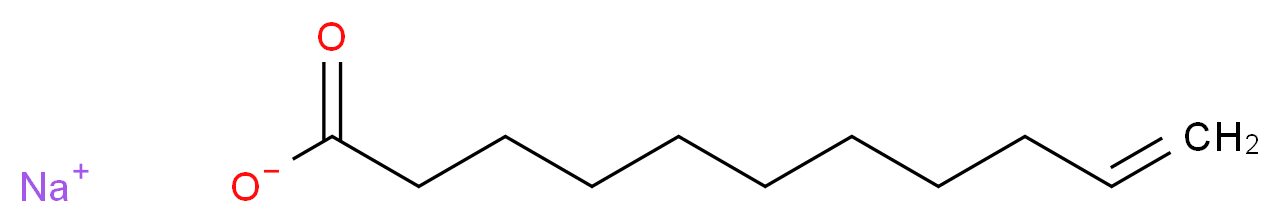 UNDECYLENIC ACID SODIUM SALT_分子结构_CAS_3398-33-2)