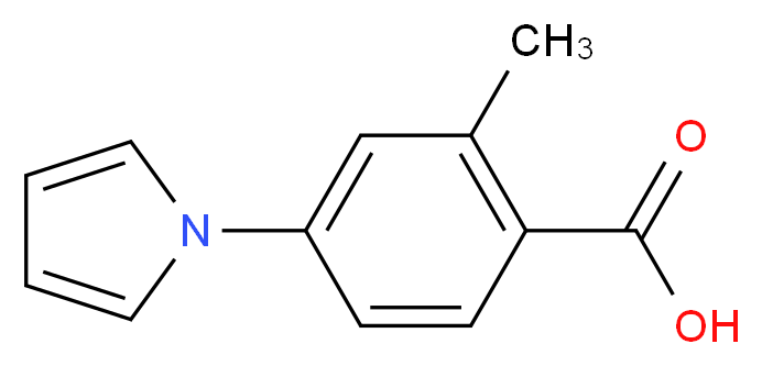 2-methyl-4-(1H-pyrrol-1-yl)benzoic acid_分子结构_CAS_)