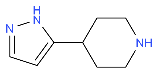 4-(1H-pyrazol-5-yl)piperidine_分子结构_CAS_)