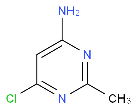 6-Chloro-2-methyl-4-pyrimidinamine_分子结构_CAS_1749-68-4)