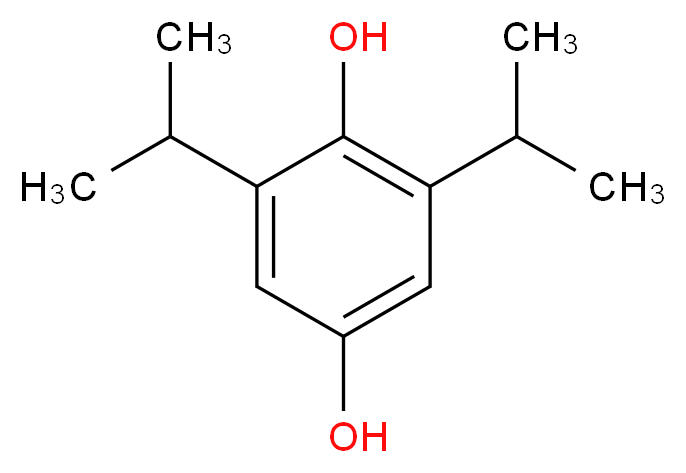 2,6-bis(propan-2-yl)benzene-1,4-diol_分子结构_CAS_1988-10-9