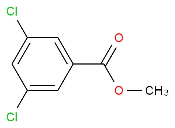 Methyl 3,5-dichlorobenzoate 98%_分子结构_CAS_2905-67-1)