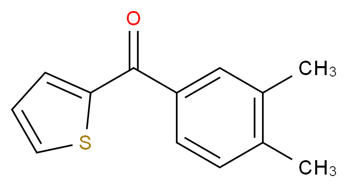 (3,4-dimethylphenyl)(2-thienyl)methanone_分子结构_CAS_915923-80-7)