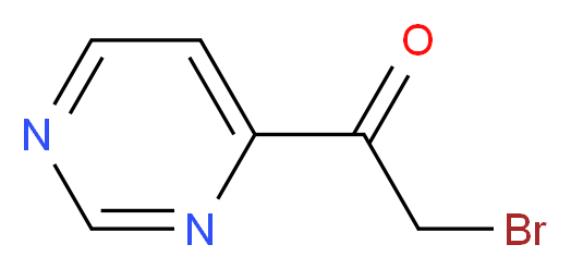 2-bromo-1-(pyrimidin-4-yl)ethanone_分子结构_CAS_845504-81-6)