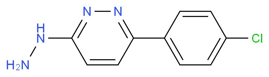 3-(4-chlorophenyl)-6-hydrazinopyridazine_分子结构_CAS_60478-25-3)