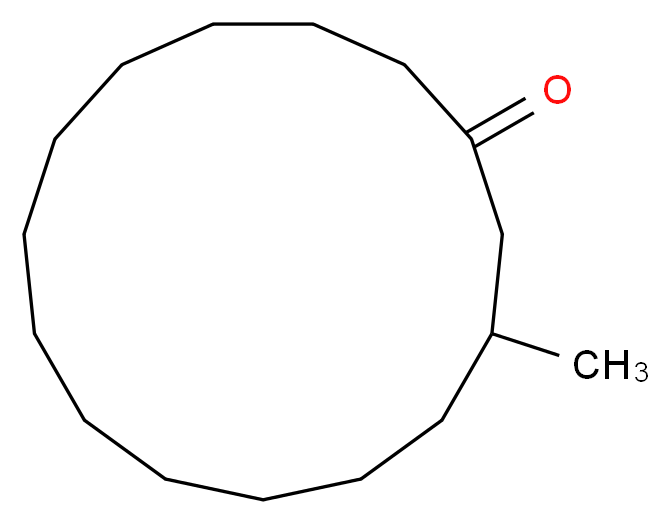 3-methylcyclopentadecan-1-one_分子结构_CAS_541-91-3