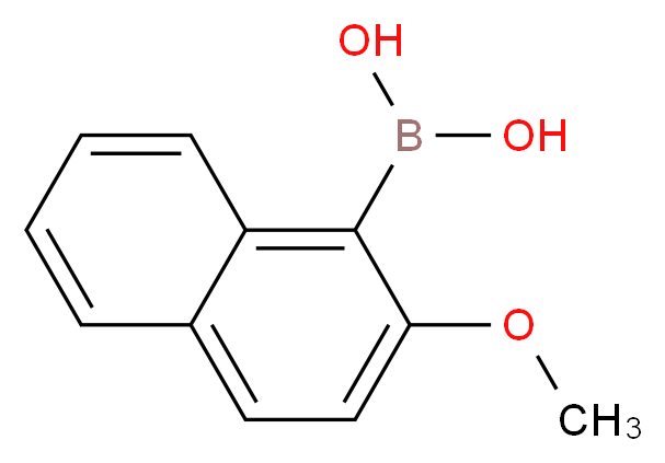 (2-methoxynaphthalen-1-yl)boronic acid_分子结构_CAS_104116-17-8