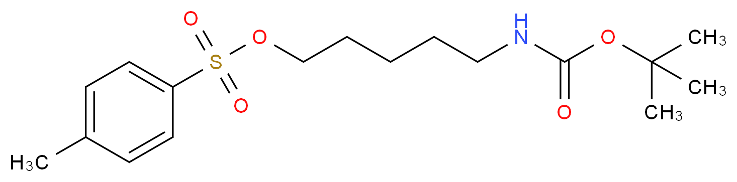 5-(t-Boc-amino)-1-pentyl-p-toluenesulfonate_分子结构_CAS_118811-34-0)