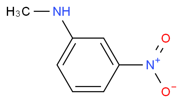 N-methyl-3-nitroaniline_分子结构_CAS_619-26-1