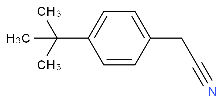 2-(4-tert-butylphenyl)acetonitrile_分子结构_CAS_)