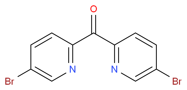 5-bromo-2-(5-bromopyridine-2-carbonyl)pyridine_分子结构_CAS_656828-00-1