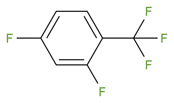 2,4-difluoro-1-(trifluoromethyl)benzene_分子结构_CAS_64248-61-9