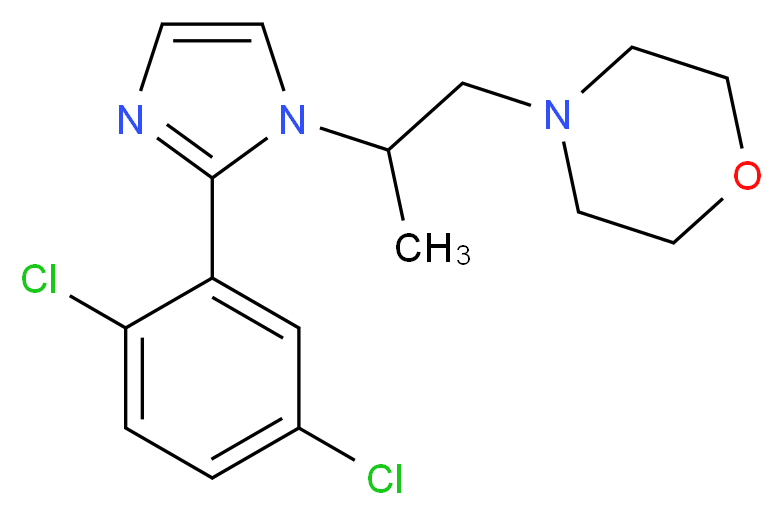 4-{2-[2-(2,5-dichlorophenyl)-1H-imidazol-1-yl]propyl}morpholine_分子结构_CAS_)
