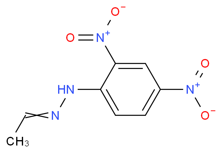 乙醛-2,4-二硝基苯腙_分子结构_CAS_1019-57-4)