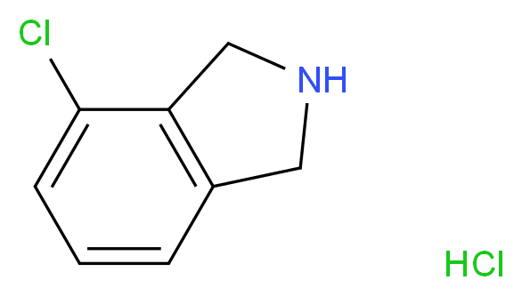 4-chloro-2,3-dihydro-1H-isoindole hydrochloride_分子结构_CAS_924304-73-4