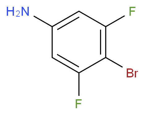 4-Bromo-3,5-difluoroaniline_分子结构_CAS_)