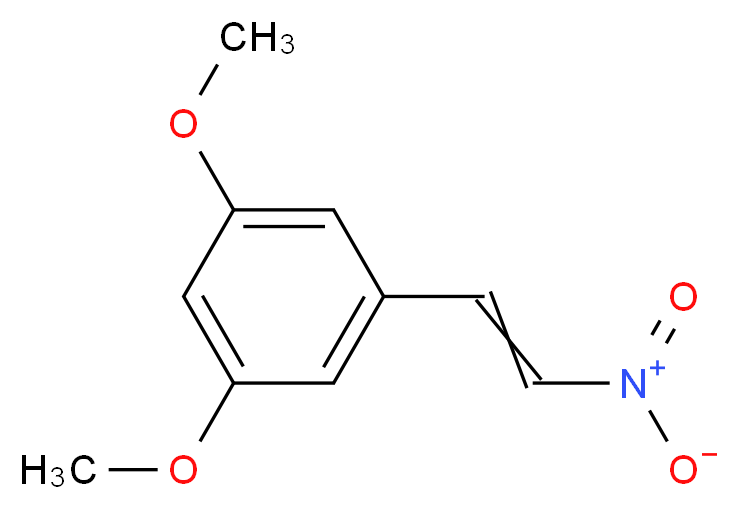 1,3-dimethoxy-5-(2-nitroethenyl)benzene_分子结构_CAS_56723-84-3