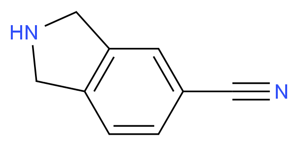 Isoindoline-5-carbonitrile_分子结构_CAS_263888-58-0)