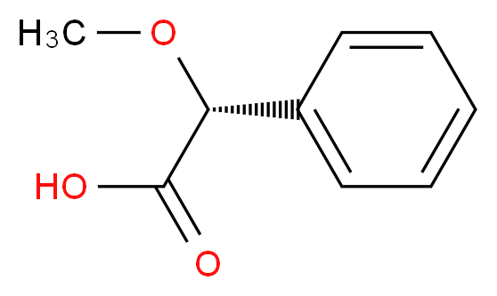 (2R)-2-methoxy-2-phenylacetic acid_分子结构_CAS_)