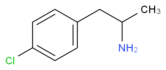 1-(4-chlorophenyl)propan-2-amine_分子结构_CAS_64-12-0