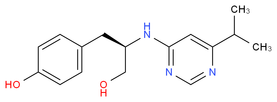 4-{(2R)-3-hydroxy-2-[(6-isopropylpyrimidin-4-yl)amino]propyl}phenol_分子结构_CAS_)