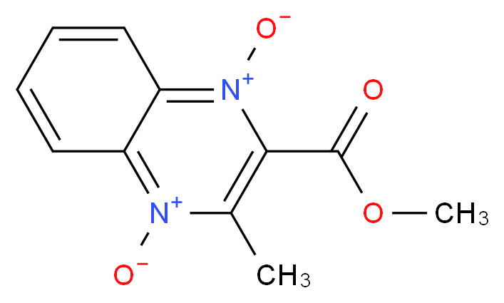 2-(methoxycarbonyl)-3-methylquinoxalinediium-1,4-diolate_分子结构_CAS_40016-70-4)