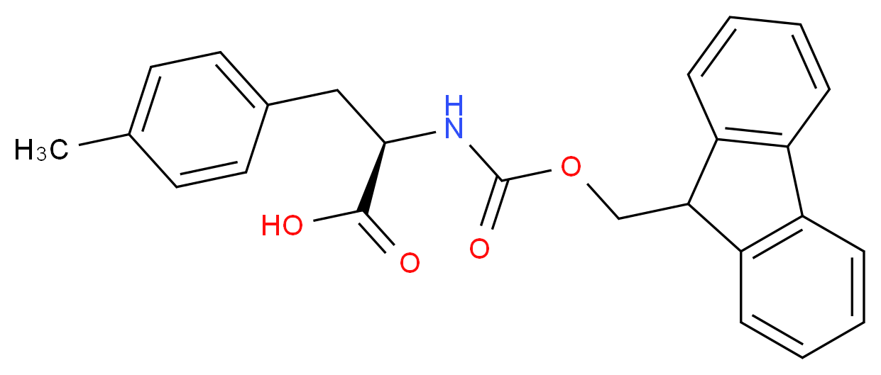 Fmoc-D-Phe(4-Me)-OH_分子结构_CAS_204260-38-8)