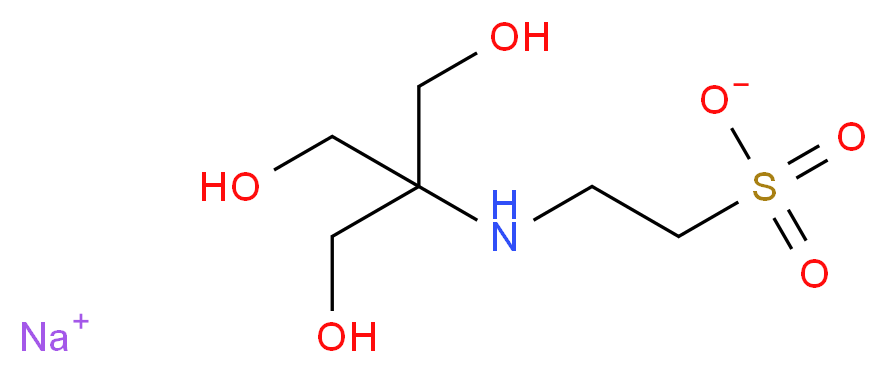 sodium 2-{[1,3-dihydroxy-2-(hydroxymethyl)propan-2-yl]amino}ethane-1-sulfonate_分子结构_CAS_70331-82-7