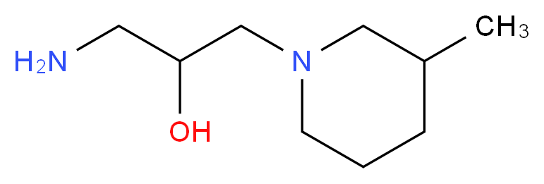 1-Amino-3-(3-methyl-piperidin-1-yl)-propan-2-ol_分子结构_CAS_)