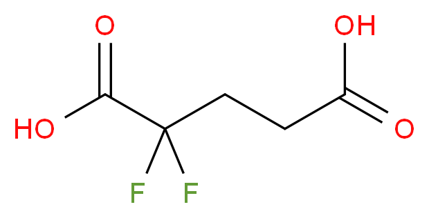 2,2-difluoropentanedioic acid_分子结构_CAS_380-86-9