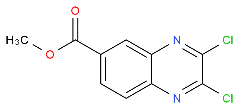 methyl 2,3-dichloroquinoxaline-6-carboxylate_分子结构_CAS_108258-54-4