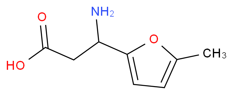 3-amino-3-(5-methylfuran-2-yl)propanoic acid_分子结构_CAS_439121-19-4