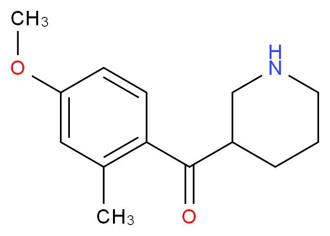 (4-methoxy-2-methylphenyl)(piperidin-3-yl)methanone_分子结构_CAS_)