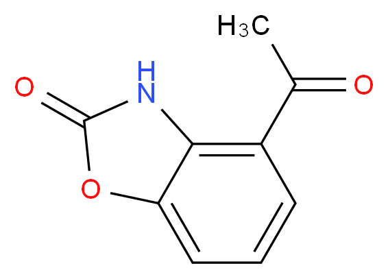 4-acetyl-2,3-dihydro-1,3-benzoxazol-2-one_分子结构_CAS_70735-79-4