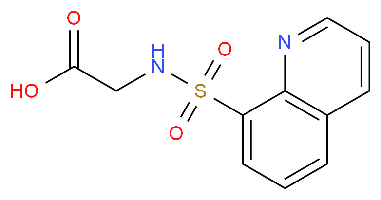 (Quinoline-8-sulfonylamino)acetic acid_分子结构_CAS_115241-94-6)