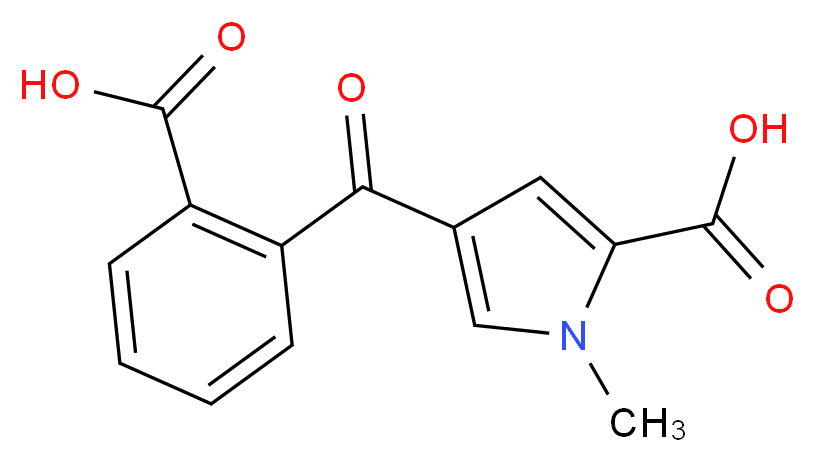 4-(2-Carboxybenzoyl)-1-methyl-1H-pyrrole-2-carboxylic acid_分子结构_CAS_)