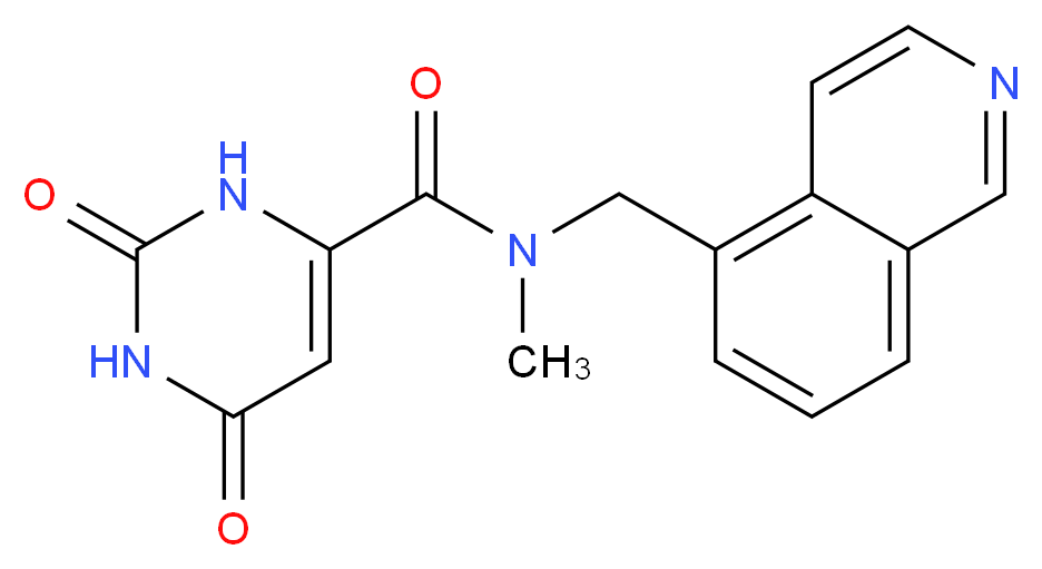 N-(5-isoquinolinylmethyl)-N-methyl-2,6-dioxo-1,2,3,6-tetrahydro-4-pyrimidinecarboxamide_分子结构_CAS_)