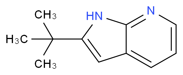 2-(Tert-butyl)-1H-pyrrolo[2,3-b]pyridine_分子结构_CAS_86847-74-7)
