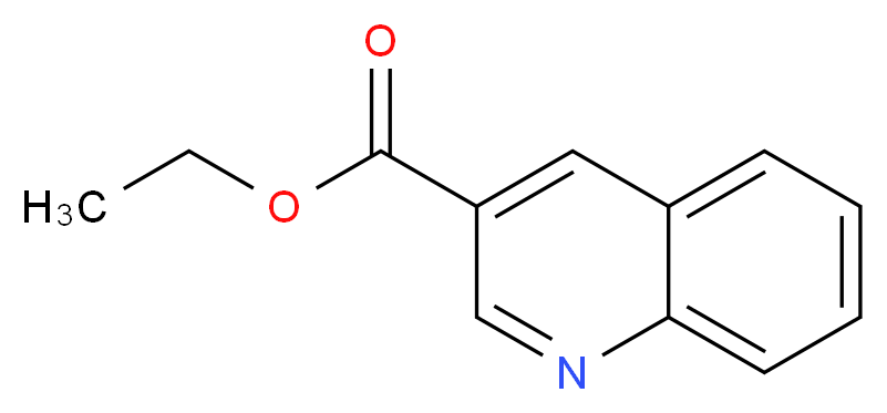 ethyl quinoline-3-carboxylate_分子结构_CAS_50741-46-3